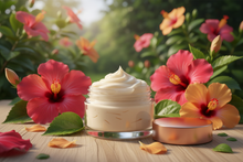 Load image into Gallery viewer, with hibiscus flower in the background
